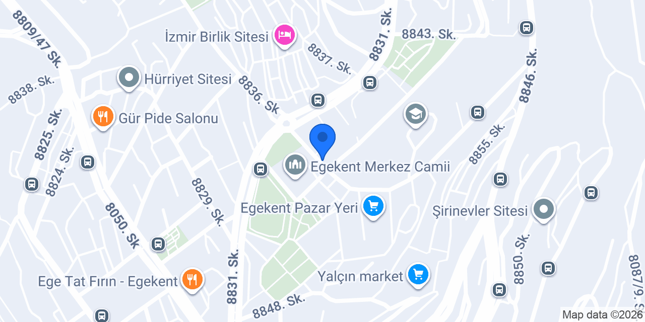 Egekent Devlet Hastanesi Otobüs Durağı konumu
