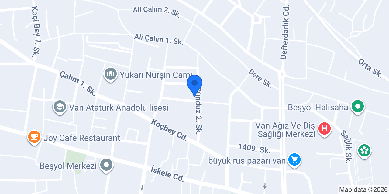 Şahane Döner konumu