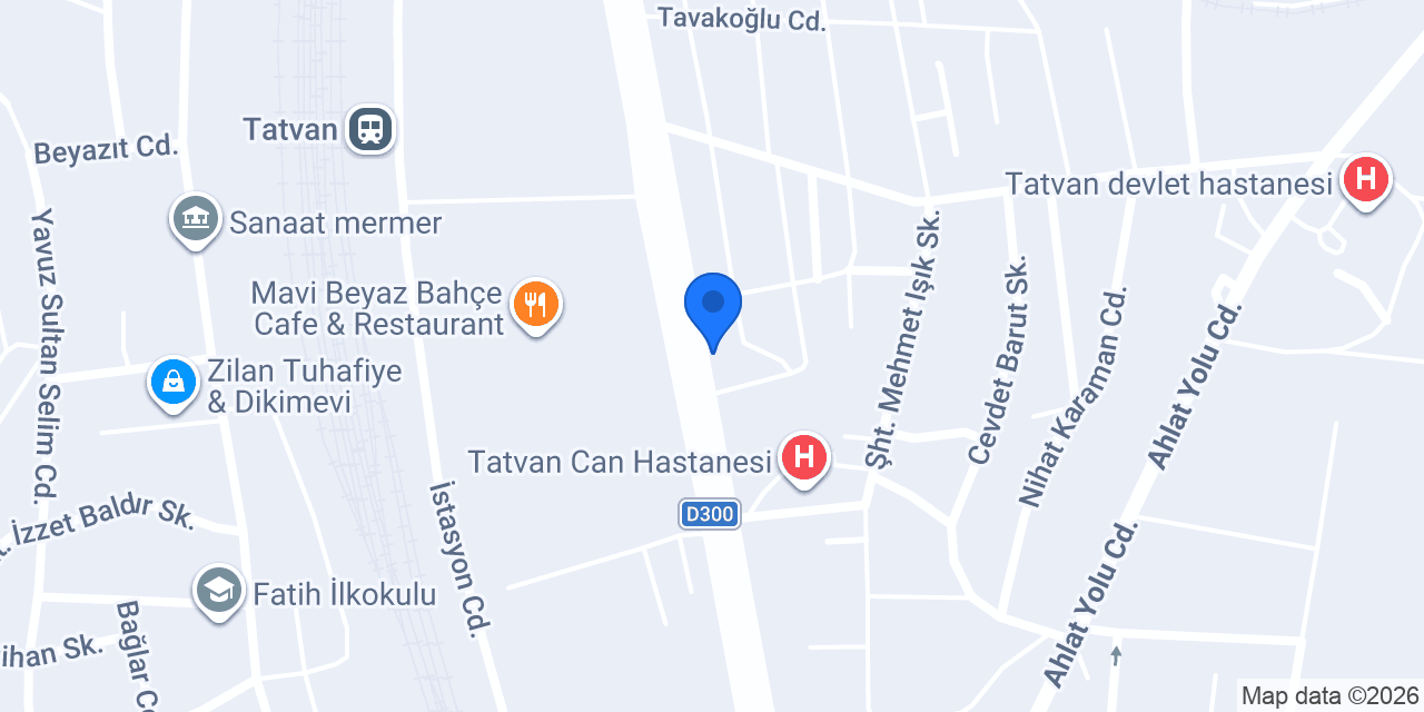 Bambi Yatak Sanatı Tatvan konumu