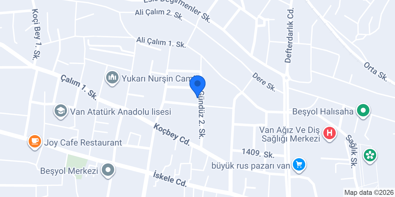 Komşu Market manav ve mandıra konumu