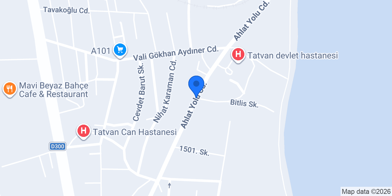 Tatvan Hastahane Taksi konumu
