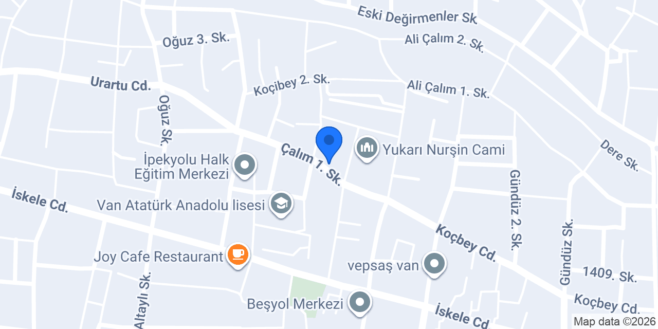 Van Olgunlaşma Enstitüsü konumu