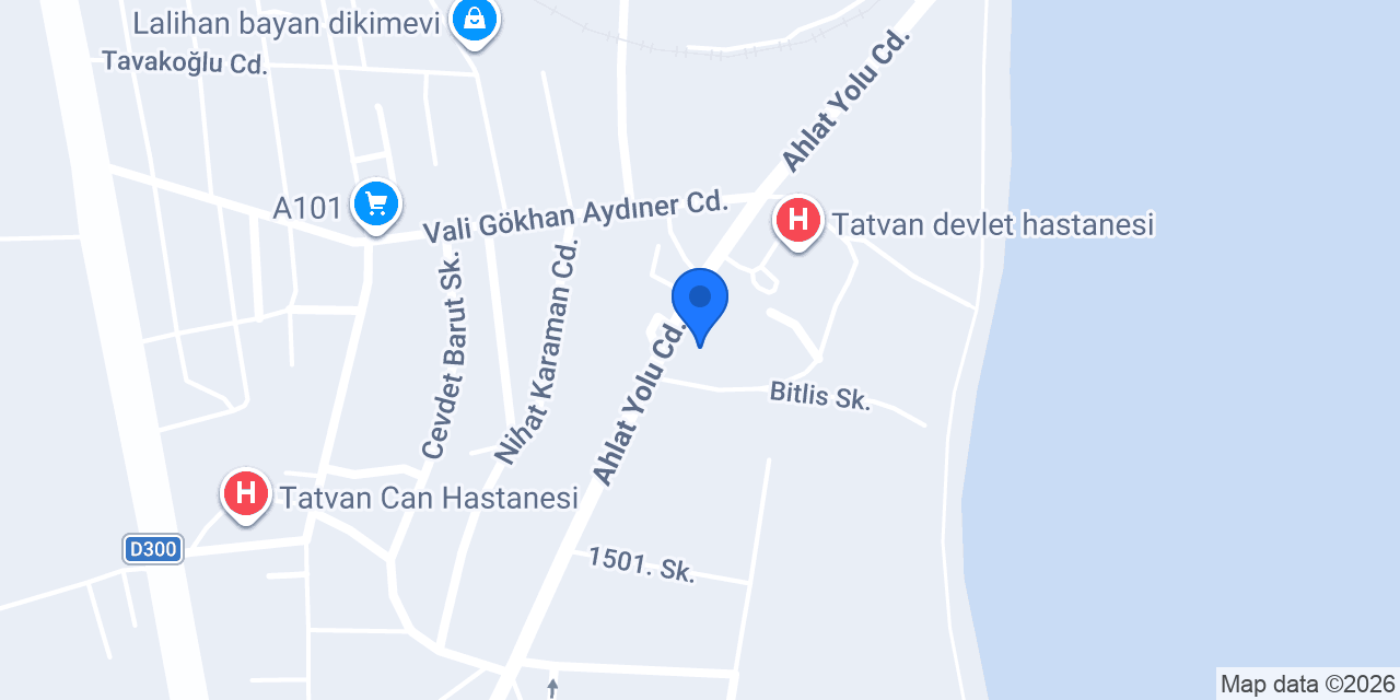 Kızılay-tatvan Şubesi konumu
