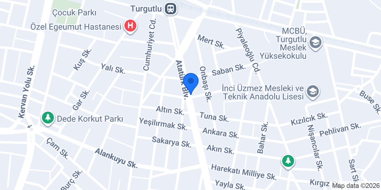 Turgutlu koza efes taksi konumu