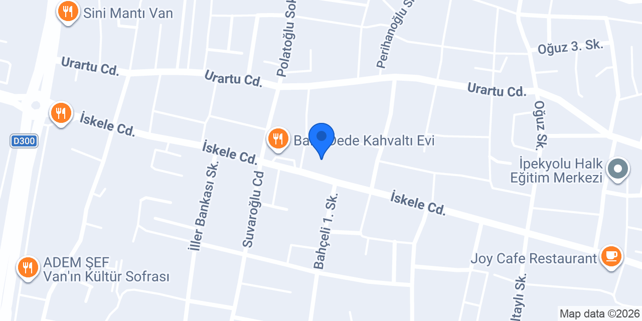 Mualla Çikolata Van konumu