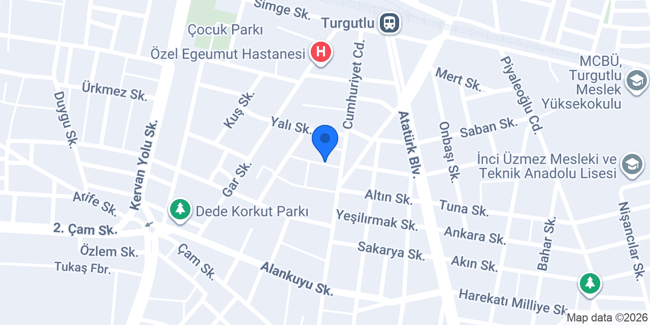 Mektebim Okulları Turgutlu Kampüsü konumu