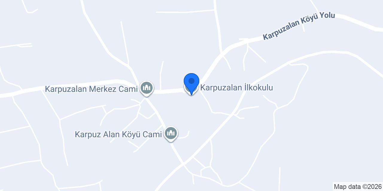 Karpuzalan İlkokulu konumu