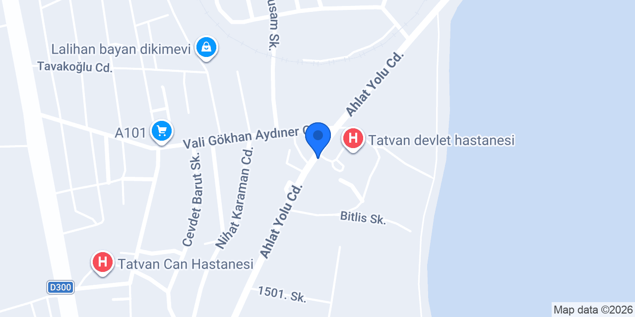 Nur Eczanesi Tatvan konumu