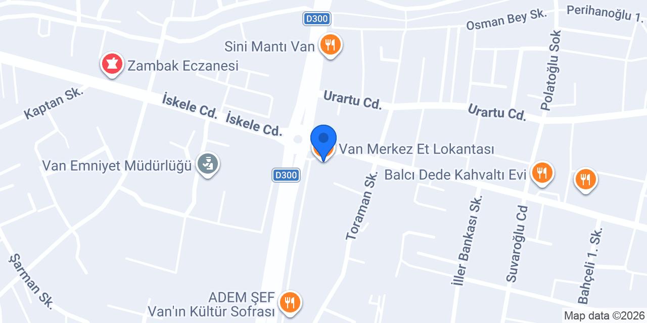 Van Merkez Et Lokantası konumu