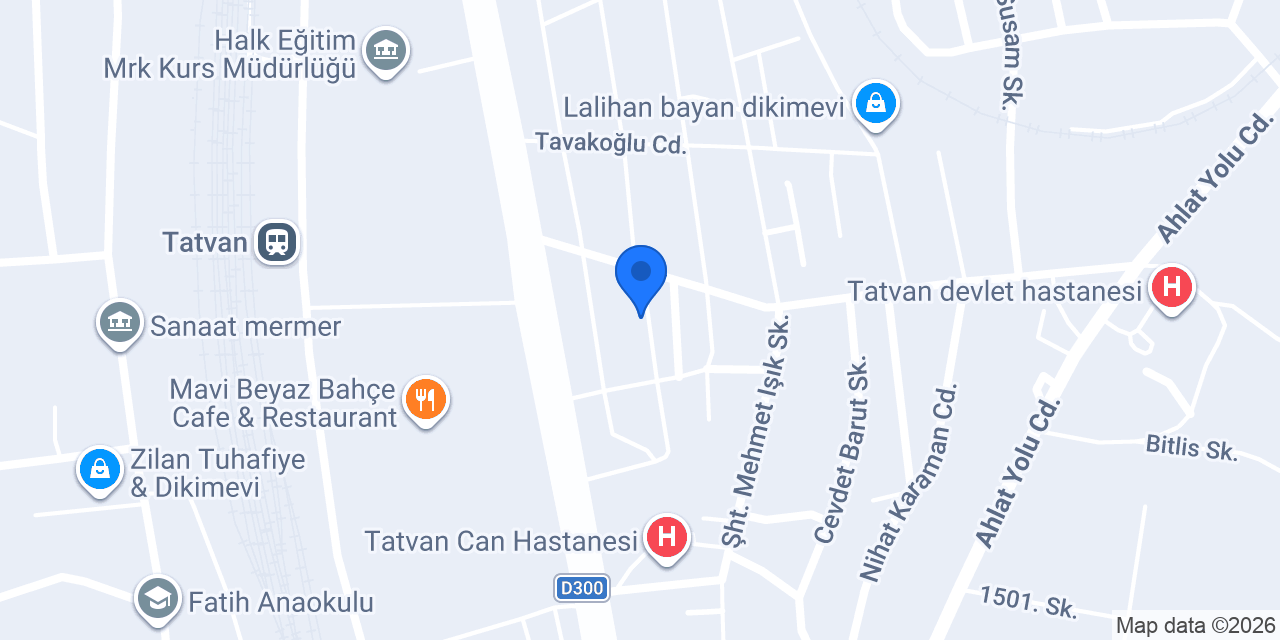 Tatvan simya kumaşçılık konumu