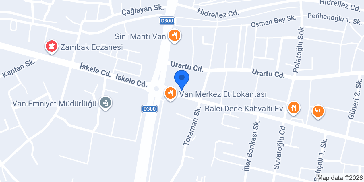 Kelebek Mobilya Van konumu