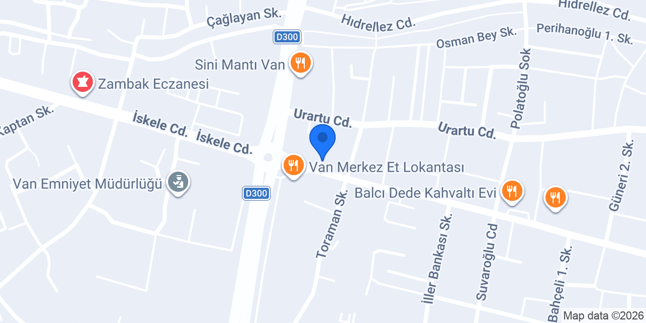 Antephan künefe katmer Van konumu