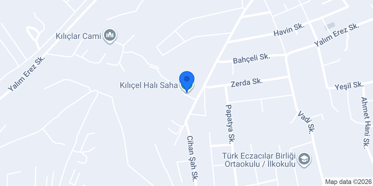 Kılıçel Halı Saha konumu