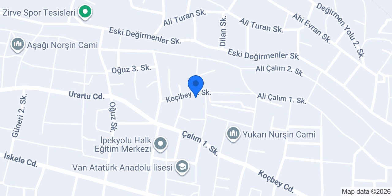 Çaldıran İnşaat konumu