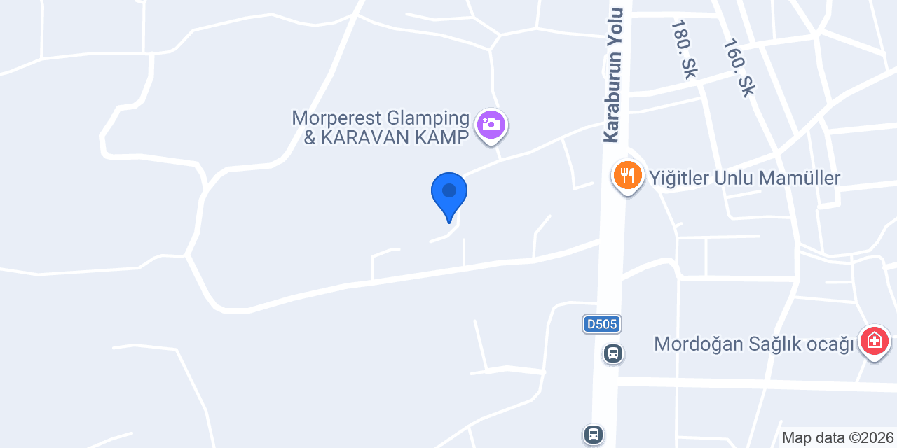 Morbahçe kamp ve karavan park alanı konumu