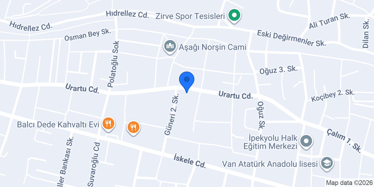 Van Veteriner Kliniği konumu
