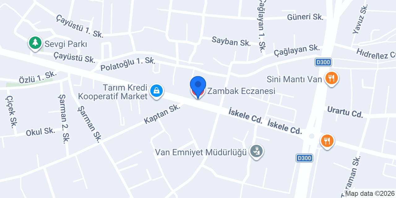 Zambak Eczanesi konumu
