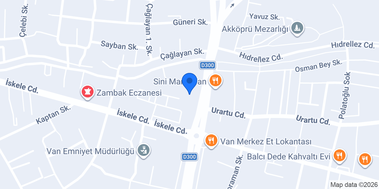 Van Güven Sürücü Kursu konumu