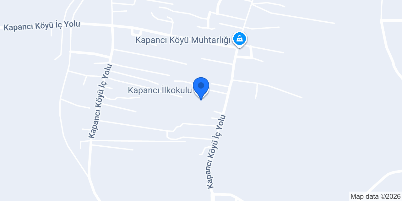 Kapancı İlkokulu konumu