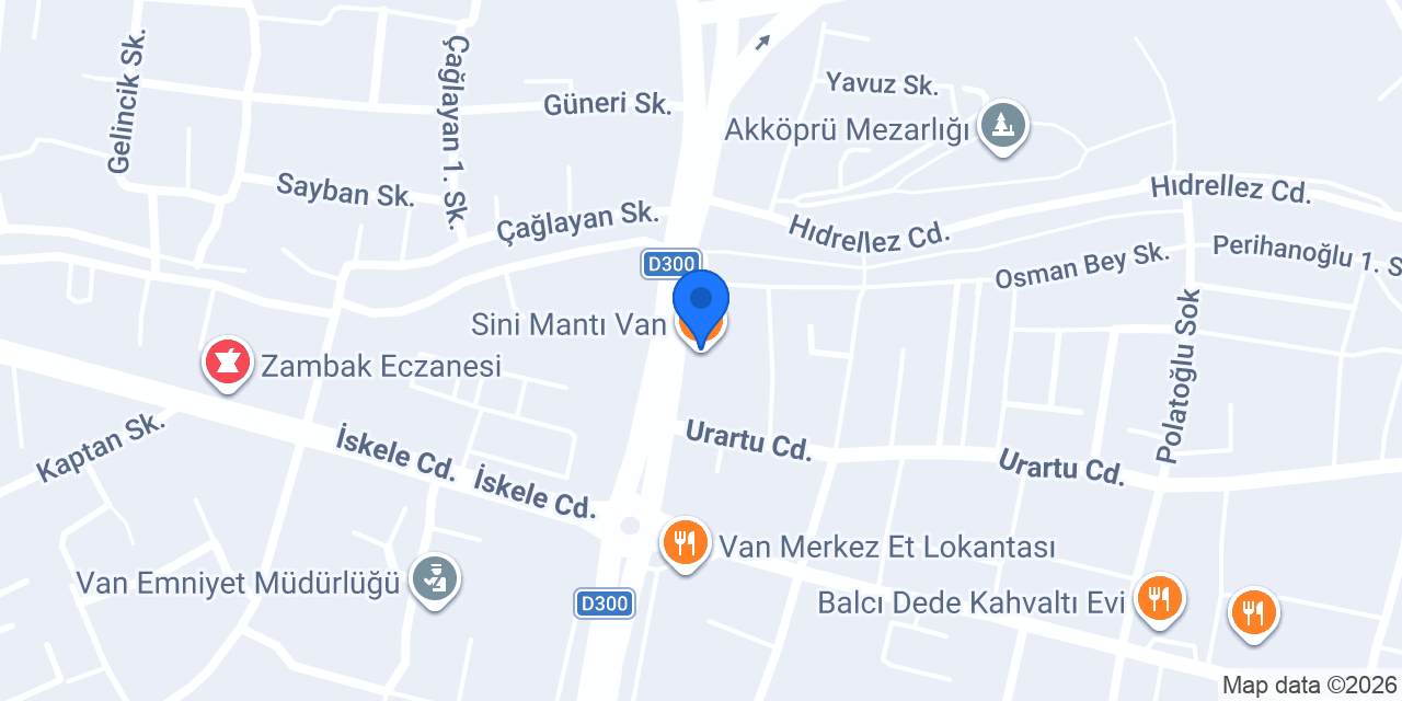 Bülent Börekçilik Van Emniyet konumu
