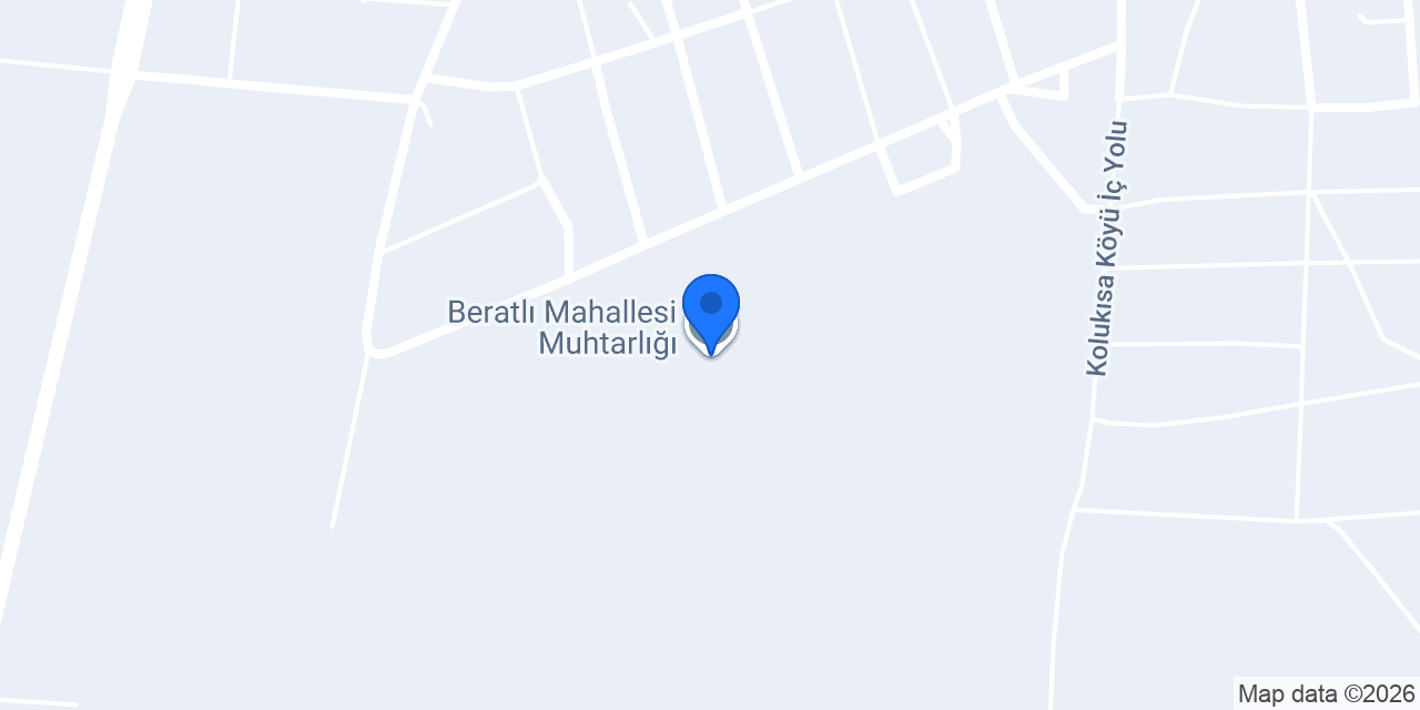 Beratlı Mahallesi Muhtarlığı konumu