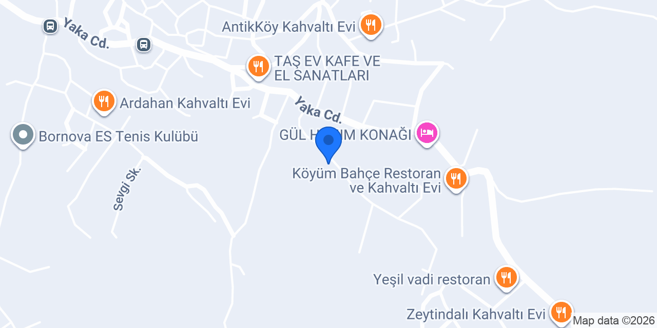 Çamaltı Garden Life konumu