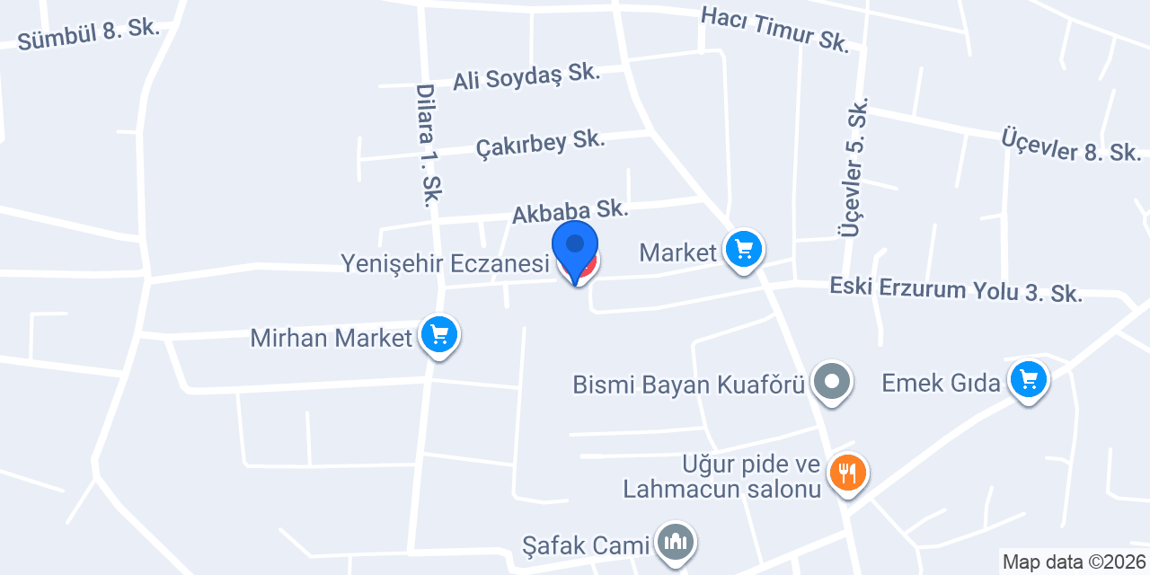 Yenişehir Eczanesi konumu
