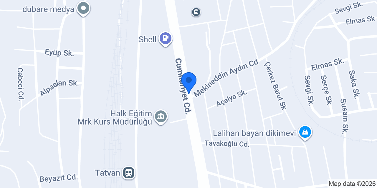 tatvan elif bay bayan dikim evi konumu