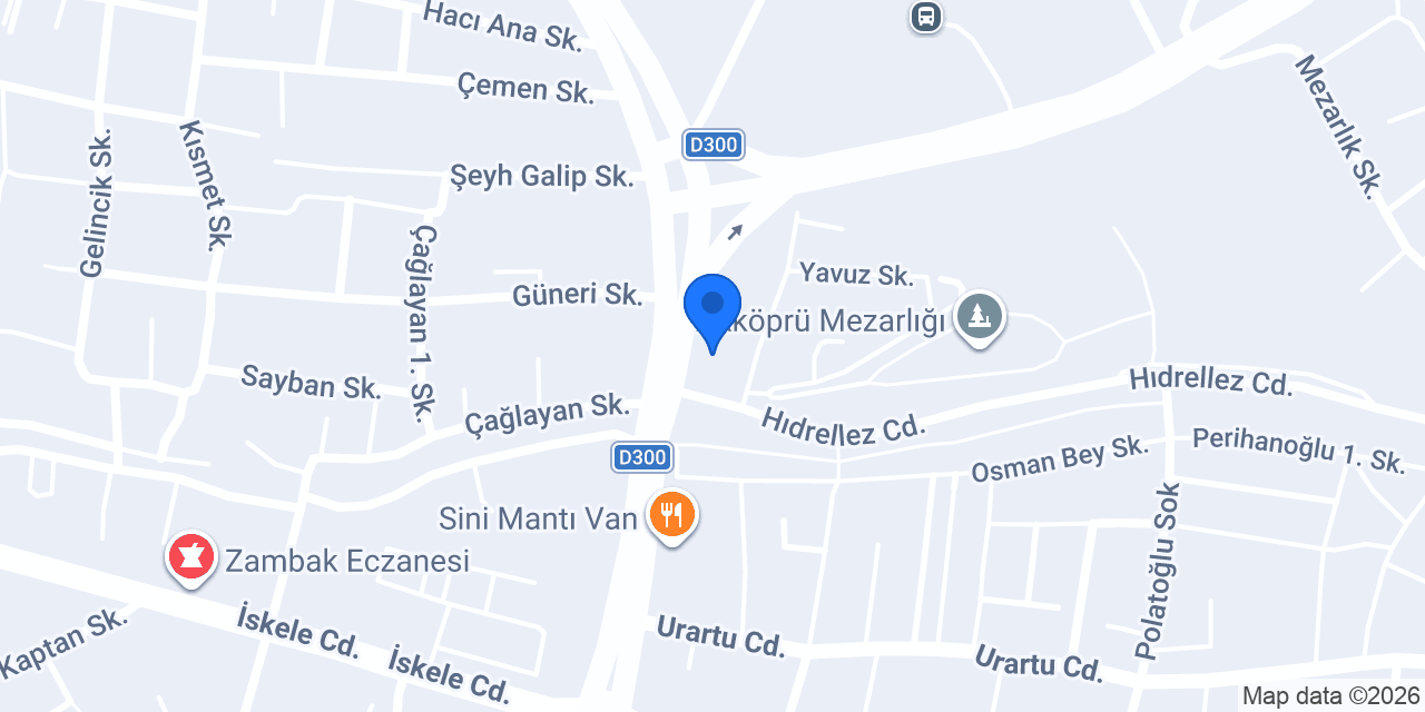 Dünya Yapı-Filli Boya Van Tuşba konumu