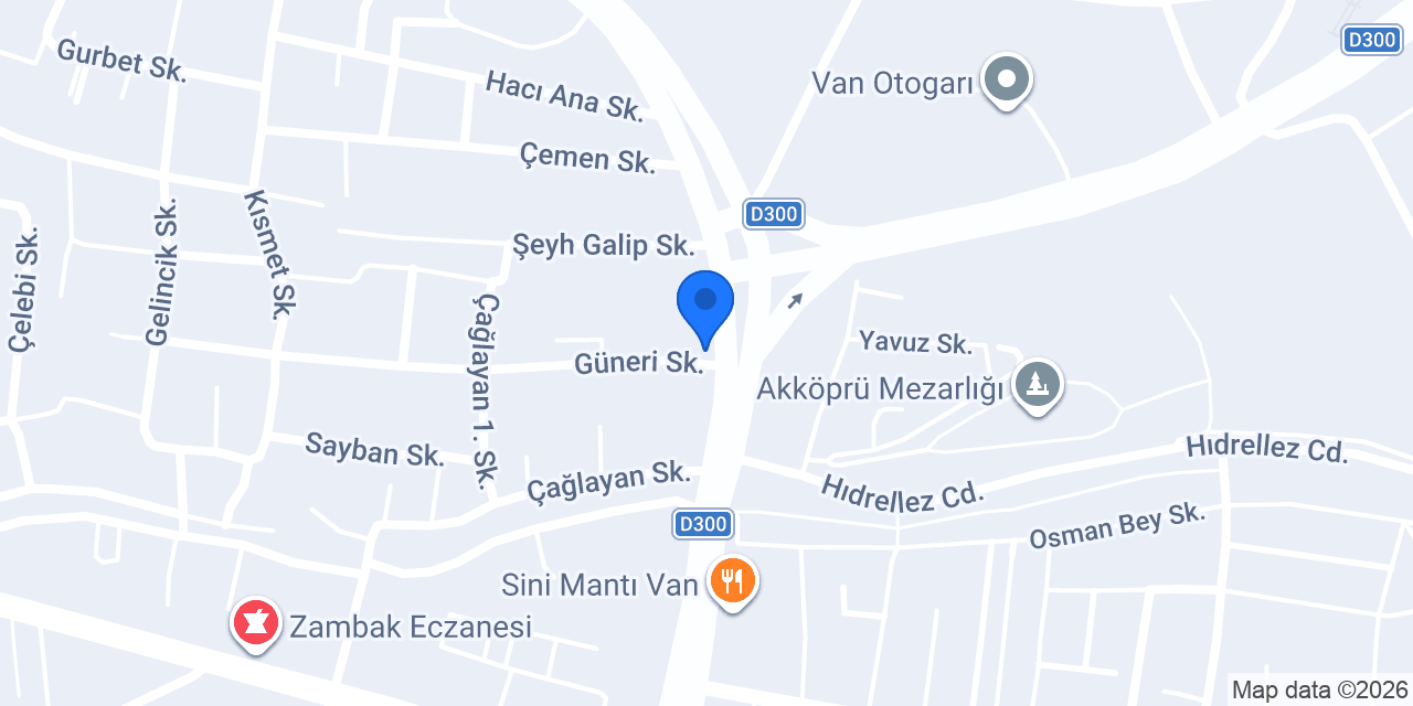 ADALAR OTO LASTİK SERVİSİ VAN konumu