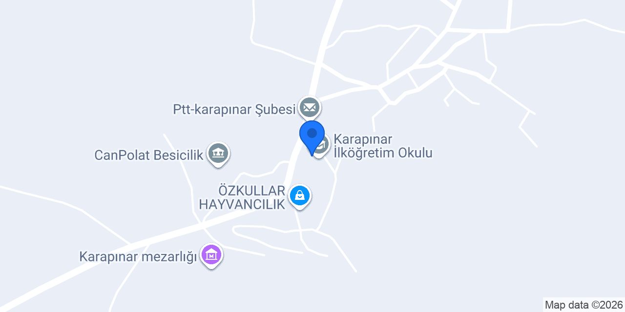 Karapınar İlköğretim Okulu konumu