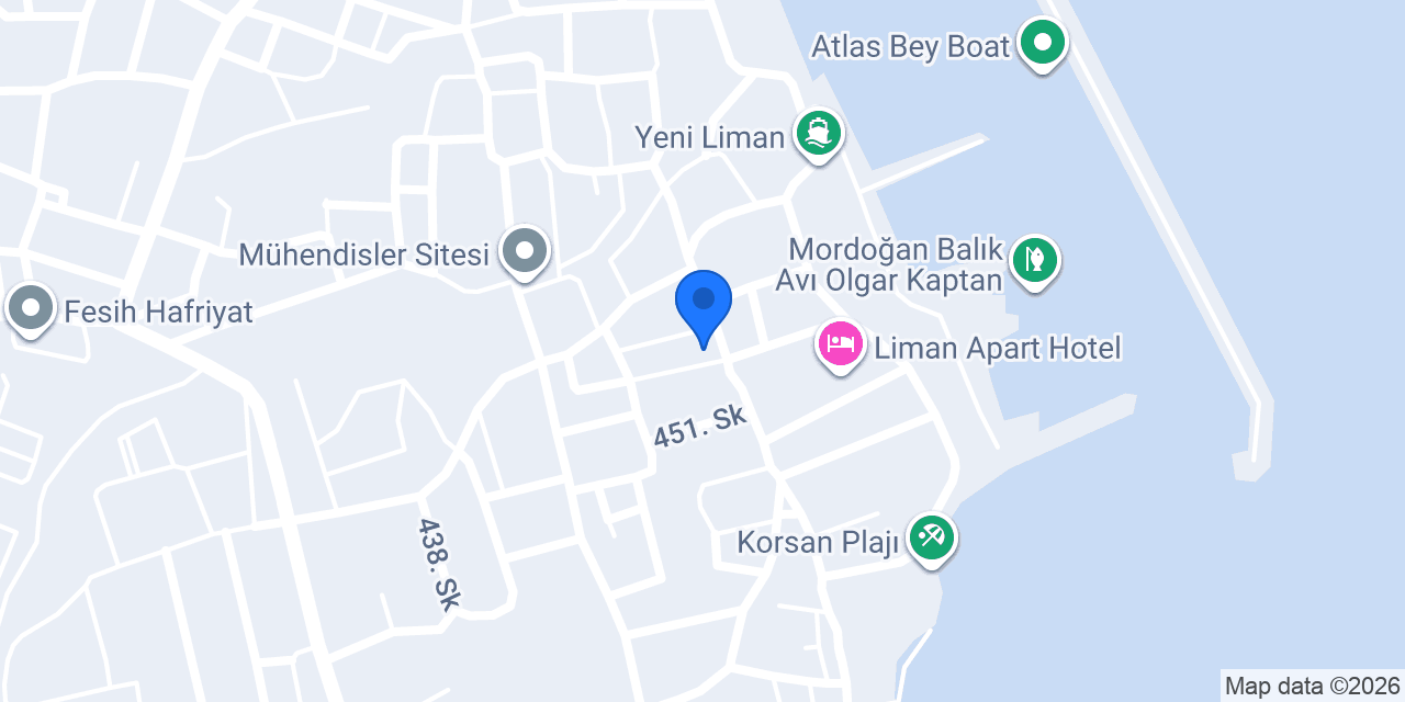 Akman Apart Otel konumu