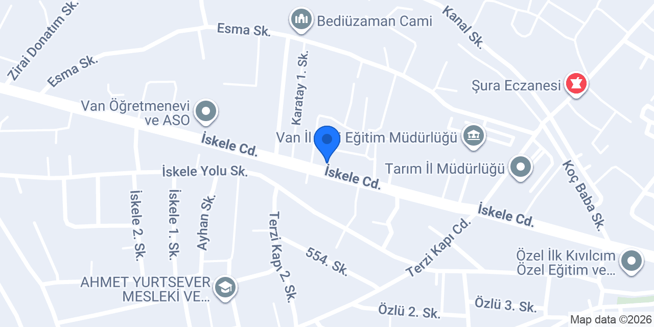 VAN ÖZEL ROTA SÜRÜCÜ KURSU konumu