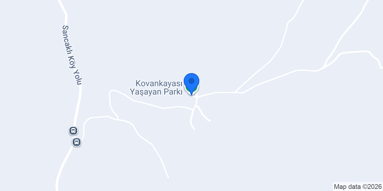Kovankayası Yaşayan Parkı konumu