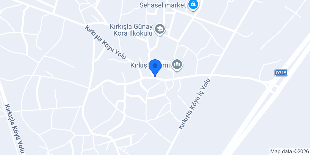 Kırkışla Köyü Muhtarlığı konumu