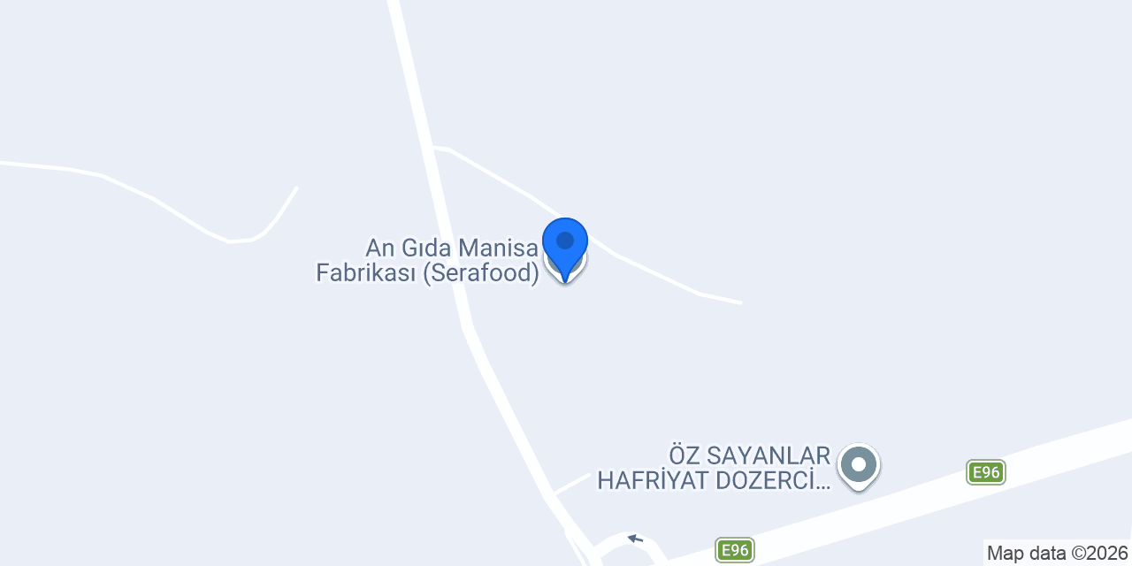 An Gıda Manisa Fabrikası (Serafood) konumu