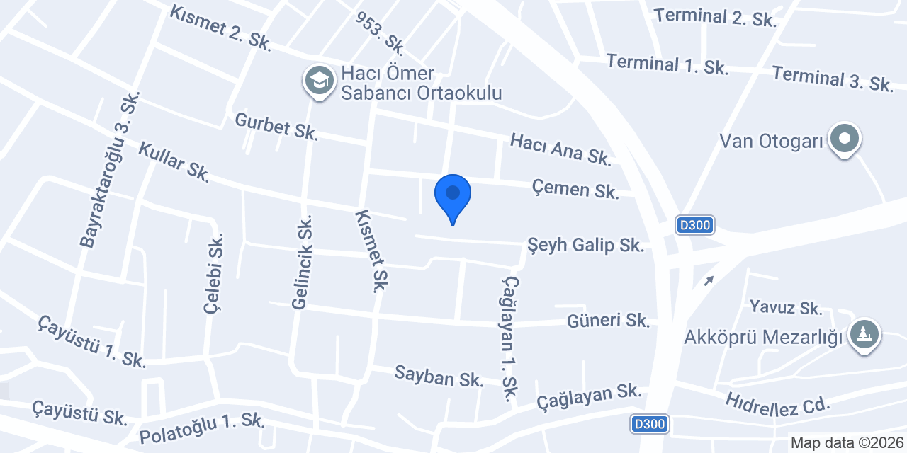 Şahinoğlu Alüminyum konumu