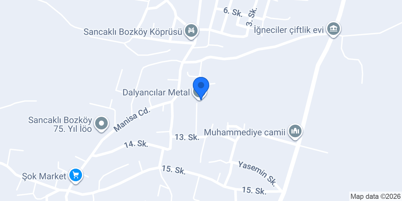 Dalyancılar Metal konumu