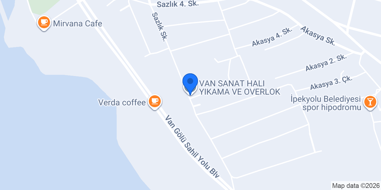 VAN SANAT HALI YIKAMA VE OVERLOK konumu