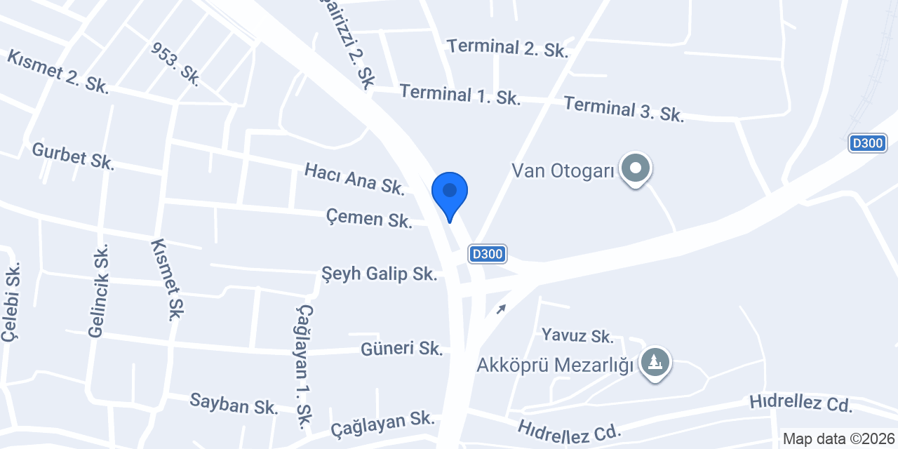 Gevaş Çiçekler Otomotiv konumu