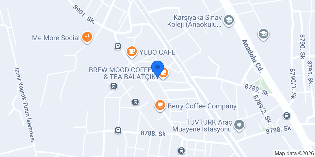 Rafine coffee balatçık konumu