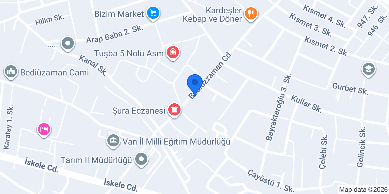 Tuşba Balıkçılık konumu