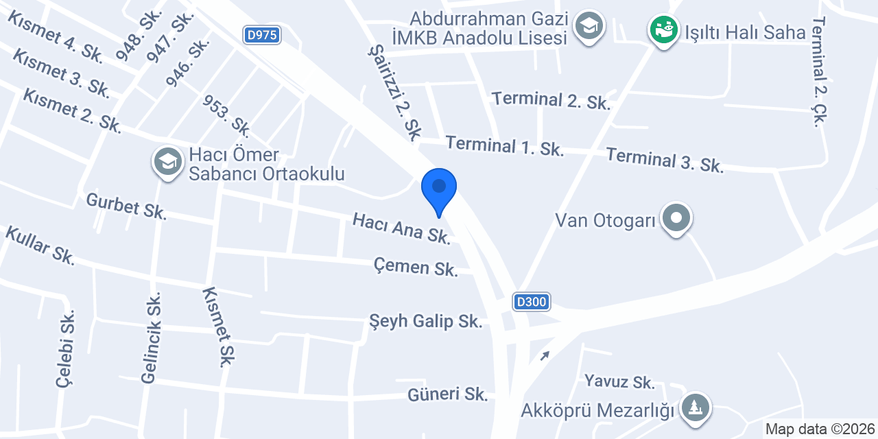 BEST VAN TURİZM konumu