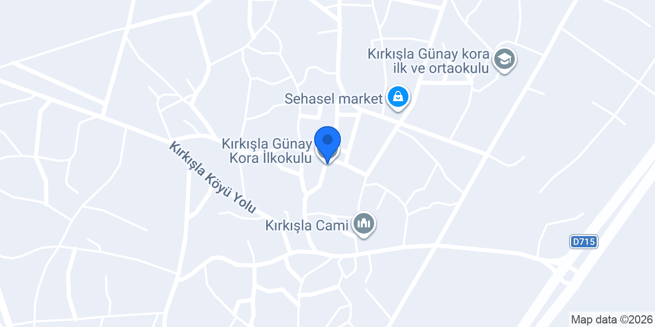 Kırkışla Günay Kora İlkokulu konumu