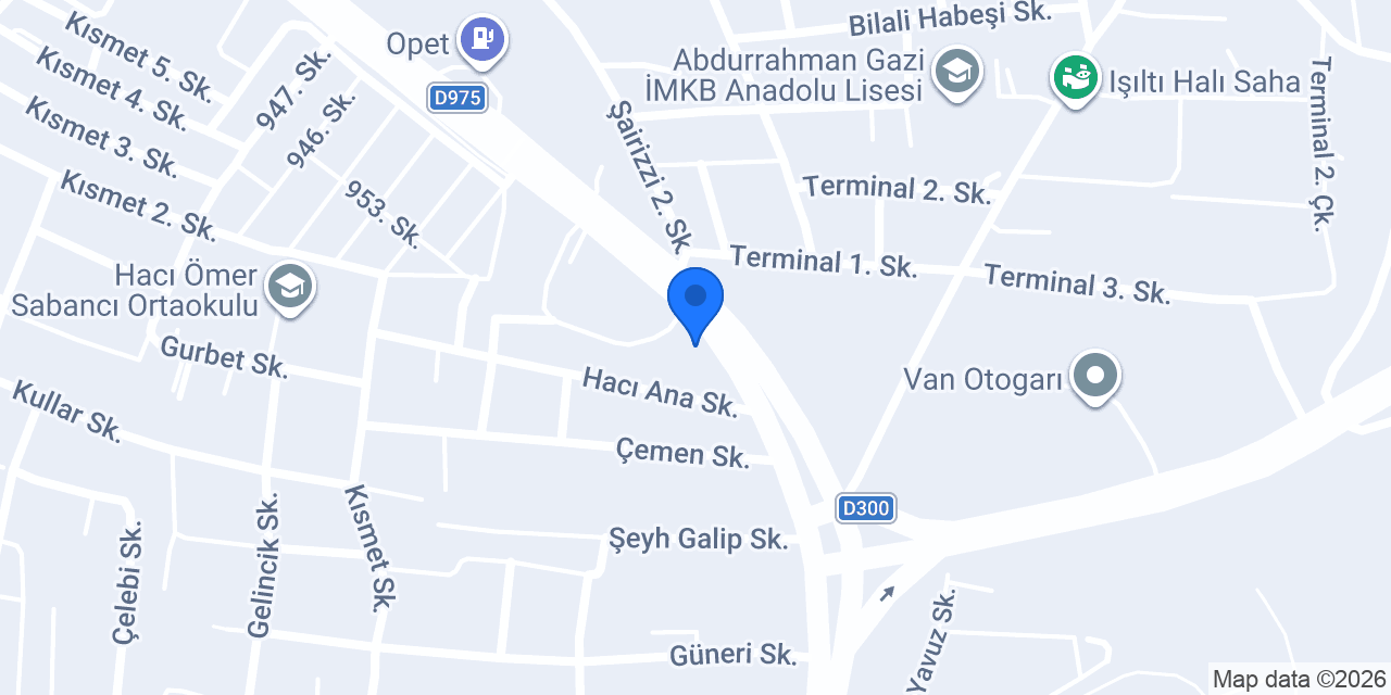 Ziraat Bankası Tuşba/Van Şubesi konumu
