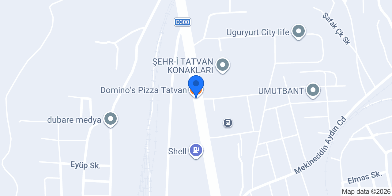 Domino's Pizza Tatvan konumu