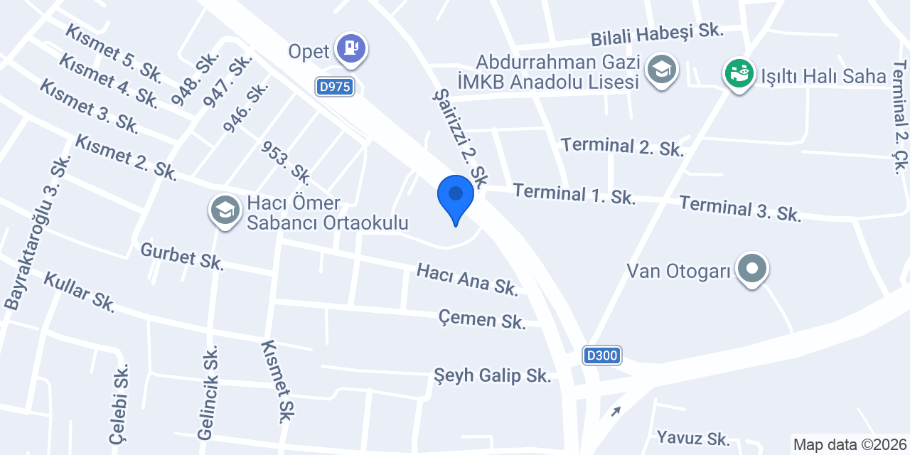 Tuşba Sağlıklı Hayat Merkezi konumu