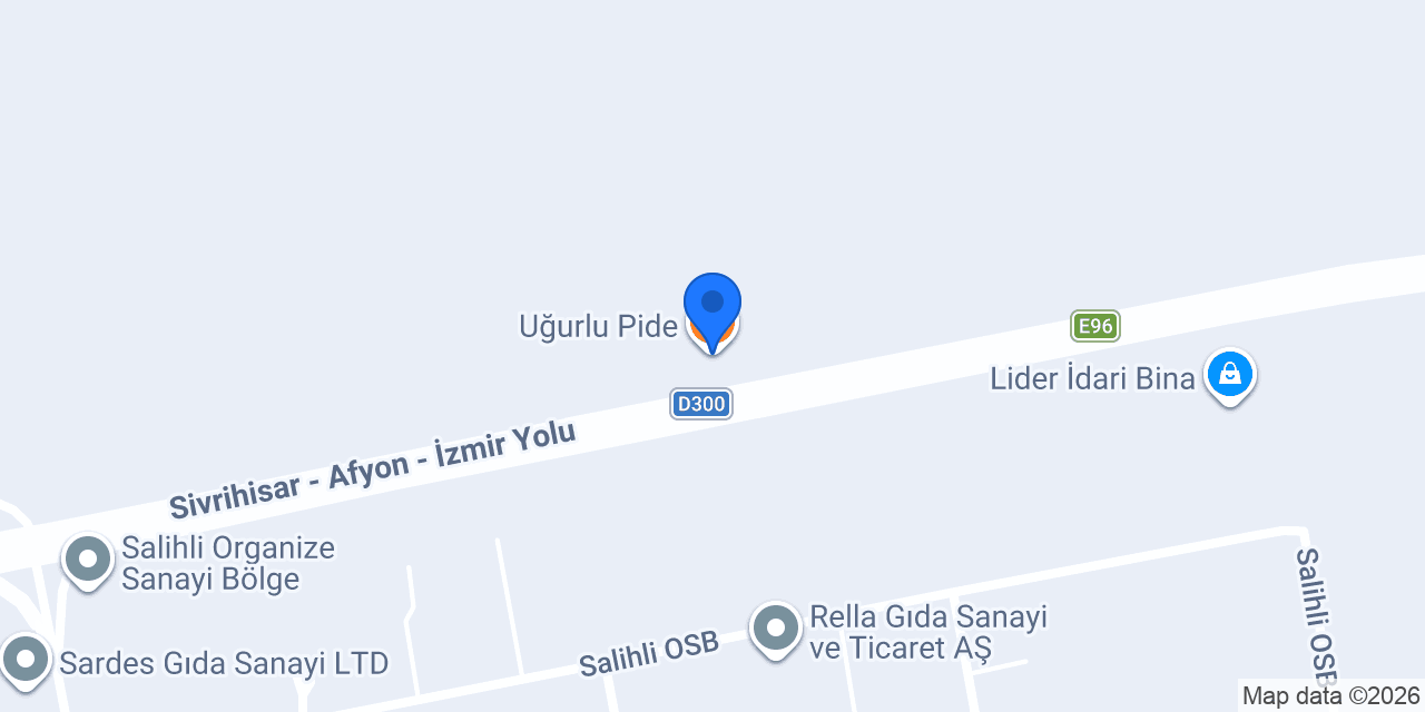Uğurlu Pide konumu