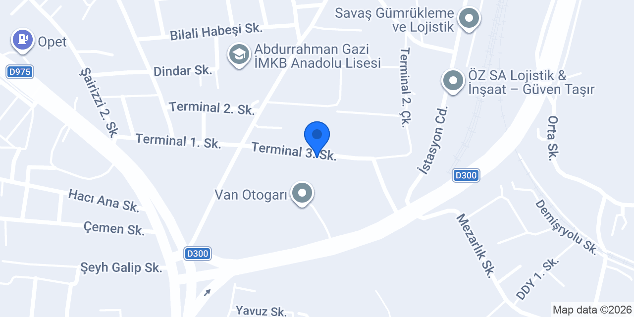 Otogar Taksi konumu