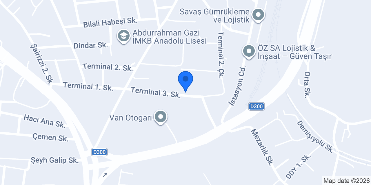 Yesevi Van Mobilya konumu